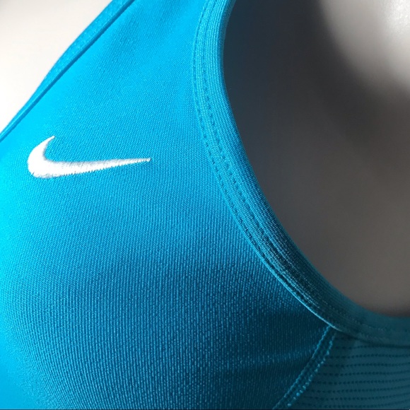 Nike teal blue dri fit Racerback tank top - Picture 2 of 6